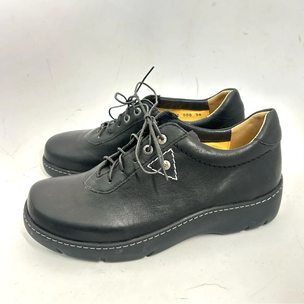 Wolky Women's Fantasy Lace-Up Leather Comfort Shoe Size EU 39 Us 8 NWOB